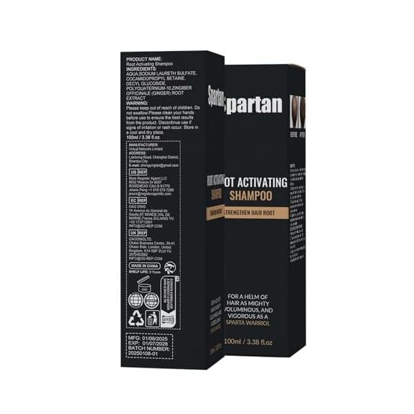 Spa-rtan Root Activator Shampoo - 2 Pcs, Hair Growth Root Activator Shampoo, Natural Formula for Men and Women