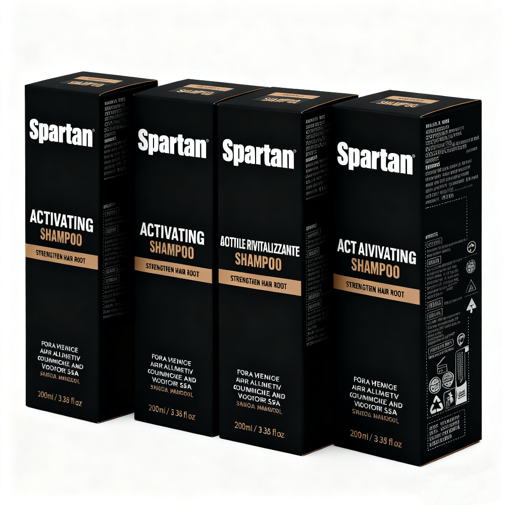Hair Growth Root Activator Shampoo, Natural Formula for Men and Women, Spa-rtan Root Activator Shampoo - 4 Pcs